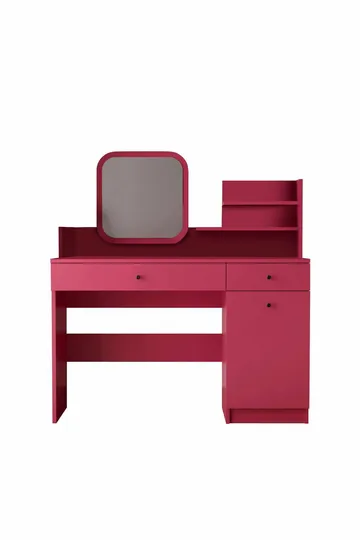 Fabrony sminkebord med speil 124 cm - Bringebær - Møbler - Bord - Sminkebord & toalettbord