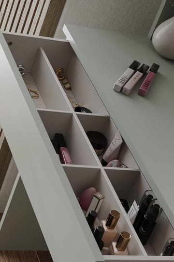 Fabrony sminkebord med speil 90 cm - Askgrønn - Møbler - Bord - Sminkebord & toalettbord