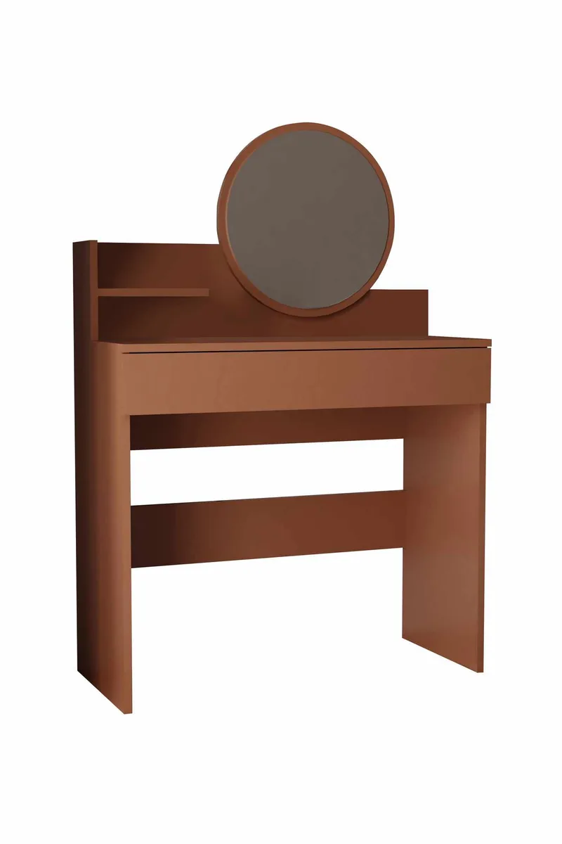 Fabrony sminkebord med speil 90 cm - Sepia - Møbler - Bord - Sminkebord & toalettbord