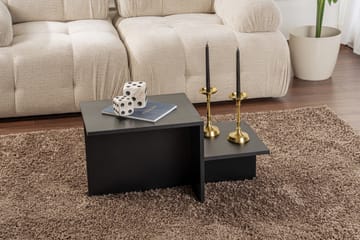 Fabrony sofabord 80x40 cm svart - Møbler - Bord - Sofabord & salongbord