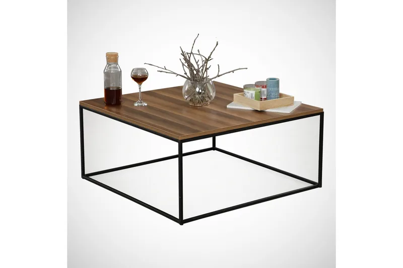 Falan Sofabord 75 cm - Brun/Svart - Møbler - Bord - Sofabord & salongbord