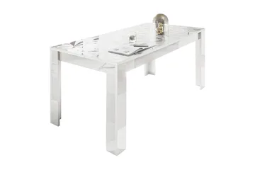 Fasett Spisebord 180 cm - Hvit - Møbler - Bord - Spisebord & kjøkkenbord