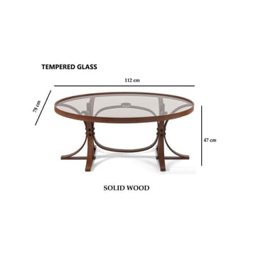 Faylin Sofabord 112 cm - Mørkebrun - Møbler - Bord - Sofabord & salongbord