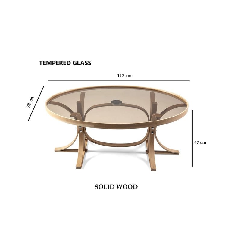 Faylin Sofabord 112 cm - Natur - Møbler - Bord - Sofabord & salongbord