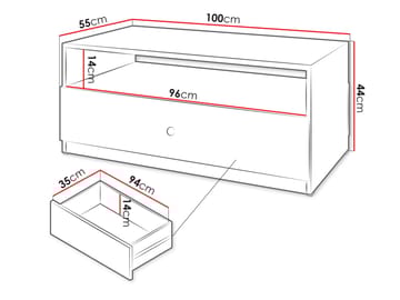 Fayric Sofabord 100 cm - Beige - Møbler - Bord - Sofabord & salongbord