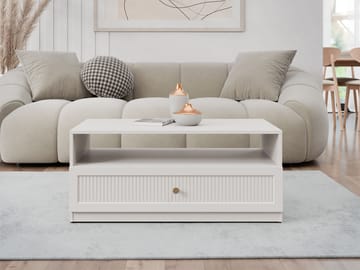 Fayric Sofabord 100 cm - Beige - Møbler - Bord - Sofabord & salongbord