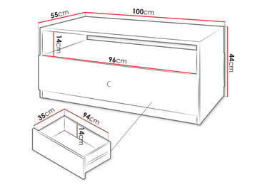 Fayric Sofabord 100 cm - Beige - Møbler - Bord - Sofabord & salongbord