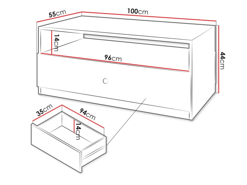 Fayric Sofabord 100 cm - Beige - Møbler - Bord - Sofabord & salongbord