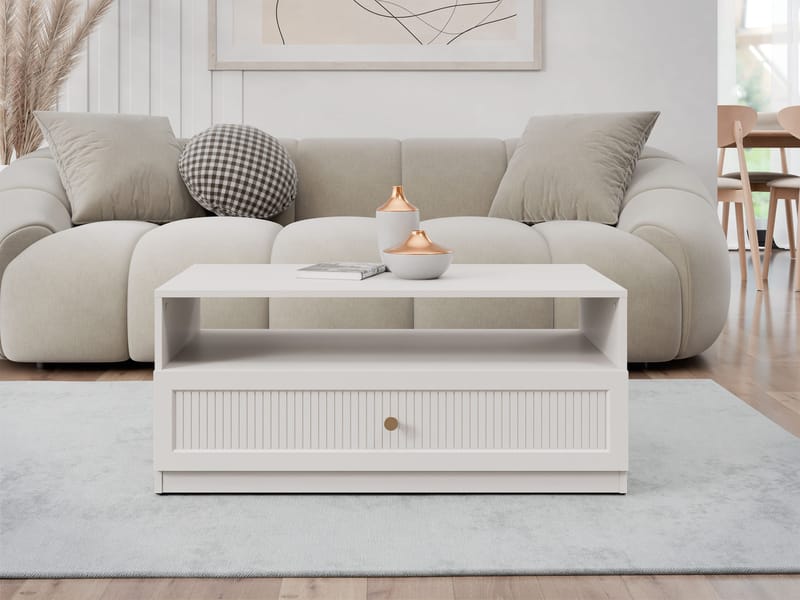 Fayric Sofabord 100 cm - Beige - Møbler - Bord - Sofabord & salongbord