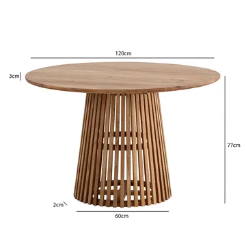Fenano spisebord 120 cm - Varm lysebrun - Møbler - Bord - Spisebord & kjøkkenbord