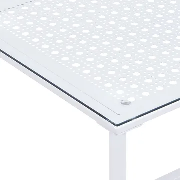 Fenara sofabord 100 cm - Gjennomsiktig og matt hvit - Møbler - Bord - Sofabord & salongbord