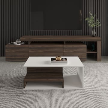 Fenlo Sofabord 90x35x44,8 cm - Hvit valnøtt - Møbler - Bord - Sofabord & salongbord