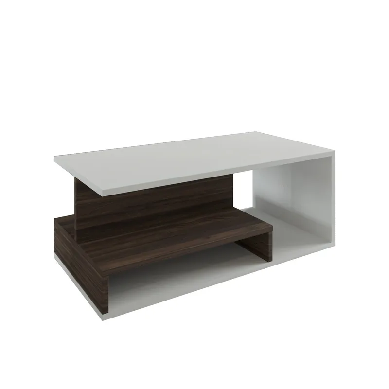 Fenlo Sofabord 90x35x44,8 cm, Hvit valnøtt