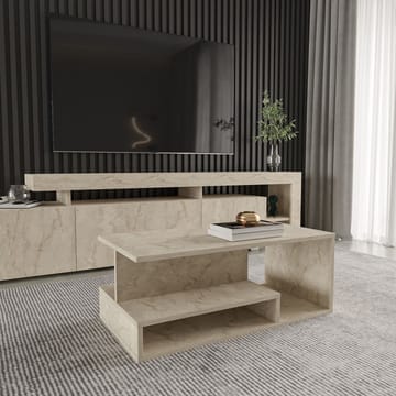 Fenlo Sofabord 90x35x44,8 cm - Travertin - Møbler - Bord - Sofabord & salongbord