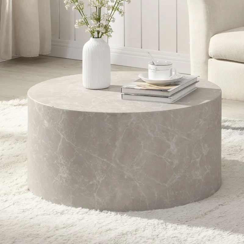 Fenova sofabord 60 cm - Sandgrå - Møbler - Bord - Marmorbord