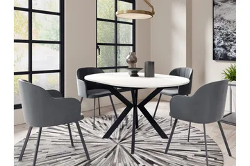 Ferrer Spisebord 138 cm - Svart/Beige - Møbler - Bord - Spisebord & kjøkkenbord