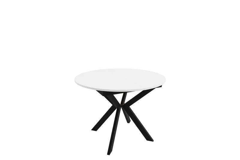 Ferrer Spisebord 138 cm, Svart/Hvit