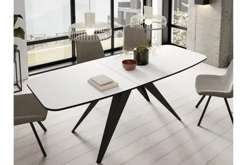 Ferro Spisebord 198 cm - Svart/Beige - Møbler - Bord - Spisebord & kjøkkenbord