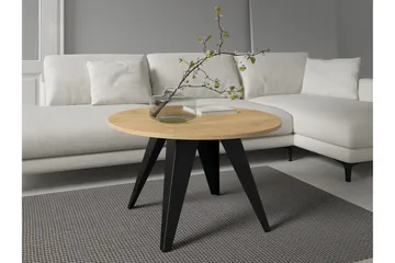 Festus Sofabord 75 cm - Svart/Beige - Møbler - Bord - Sofabord & salongbord