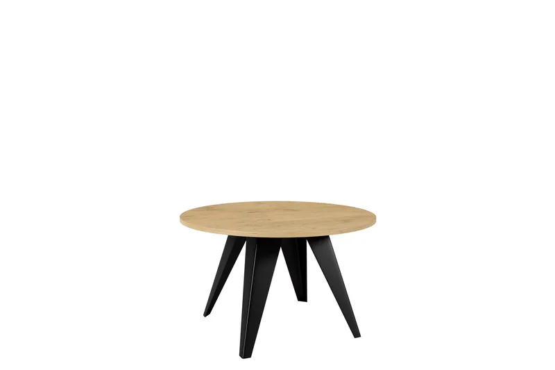 Festus Sofabord 75 cm, Svart/Beige