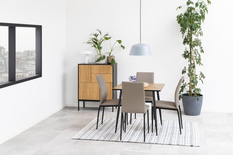 Finola Spisebord 80 cm Kvadratisk - Natur - Møbler - Bord - Spisebord & kjøkkenbord