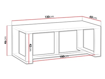 Fonti Sofabord 120 cm - Brun - Møbler - Bord - Sofabord & salongbord