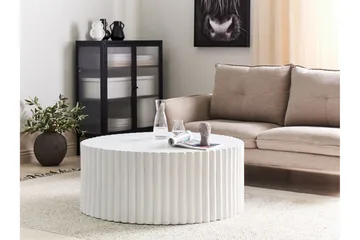 Fox Creek Sofabord 117 cm Rund - Hvit - Møbler - Bord - Sofabord & salongbord