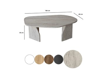 Fredrilla Sofabord 105 cm - Beige - Møbler - Bord - Sofabord & salongbord