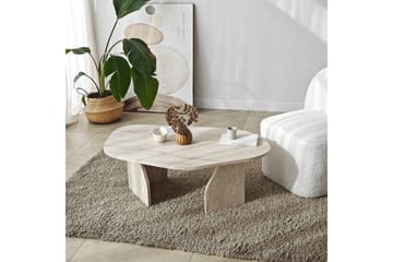 Fredrilla Sofabord 105 cm - Beige - Møbler - Bord - Sofabord & salongbord