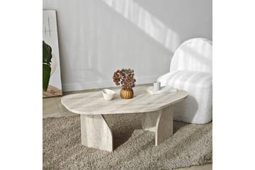 Fredrilla Sofabord 105 cm - Beige - Møbler - Bord - Sofabord & salongbord