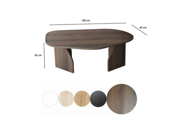 Fredrilla Sofabord 105 cm - Brun - Møbler - Bord - Sofabord & salongbord