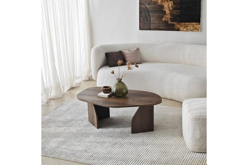 Fredrilla Sofabord 105 cm - Brun - Møbler - Bord - Sofabord & salongbord