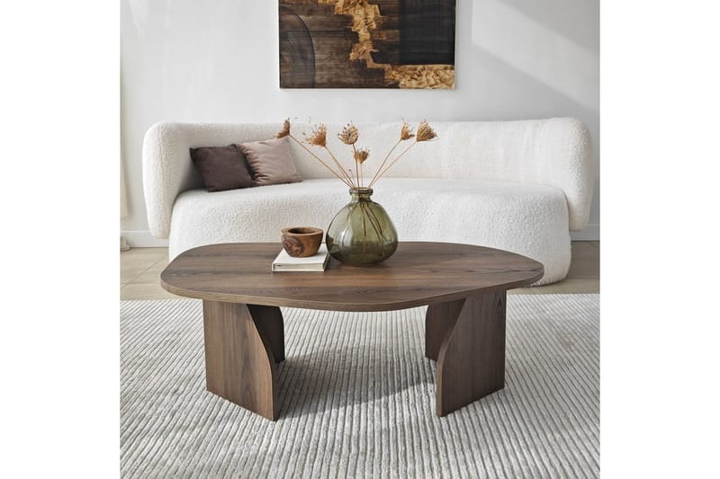 Fredrilla Sofabord 105 cm - Brun - Møbler - Bord - Sofabord & salongbord