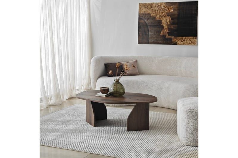 Fredrilla Sofabord 105 cm - Brun - Møbler - Bord - Sofabord & salongbord