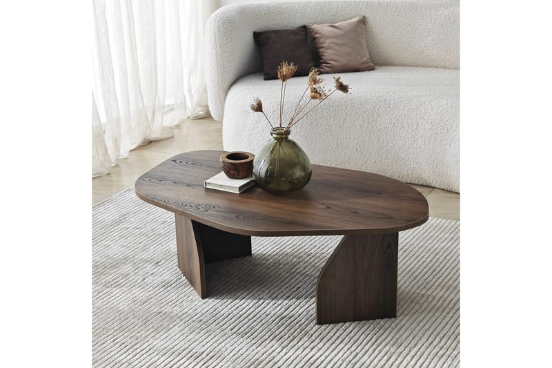 Fredrilla Sofabord 105 cm - Brun - Møbler - Bord - Sofabord & salongbord