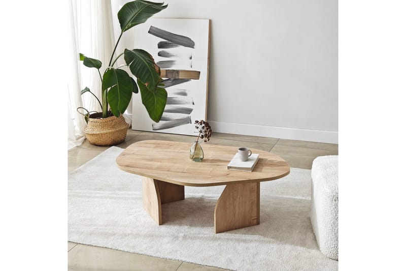 Fredrilla Sofabord 105 cm - Naturell - Møbler - Bord - Sofabord & salongbord