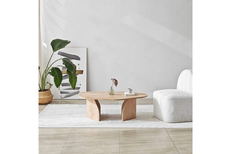 Fredrilla Sofabord 105 cm - Naturell - Møbler - Bord - Sofabord & salongbord