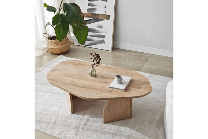 Fredrilla Sofabord 105 cm - Naturell - Møbler - Bord - Sofabord & salongbord