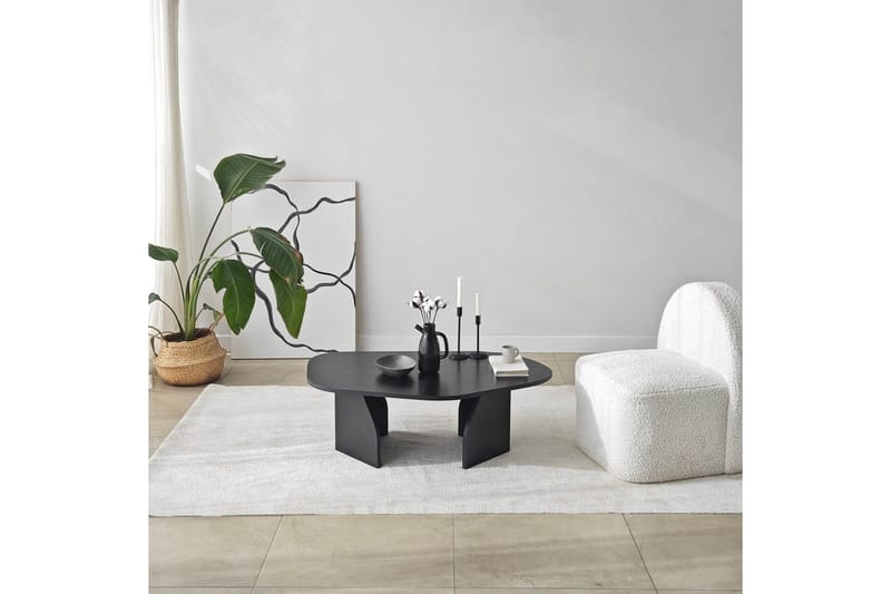 Fredrilla Sofabord 105 cm - Svart - Møbler - Bord - Sofabord & salongbord