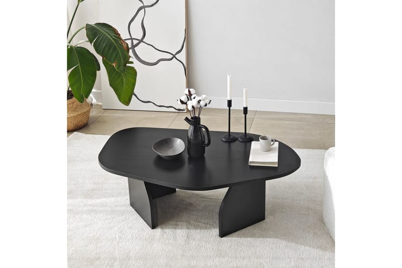 Fredrilla Sofabord 105 cm - Svart - Møbler - Bord - Sofabord & salongbord