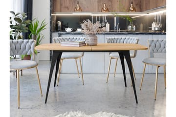 Fritzger Spisebord 198 cm - Svart/Beige - Møbler - Bord - Spisebord & kjøkkenbord