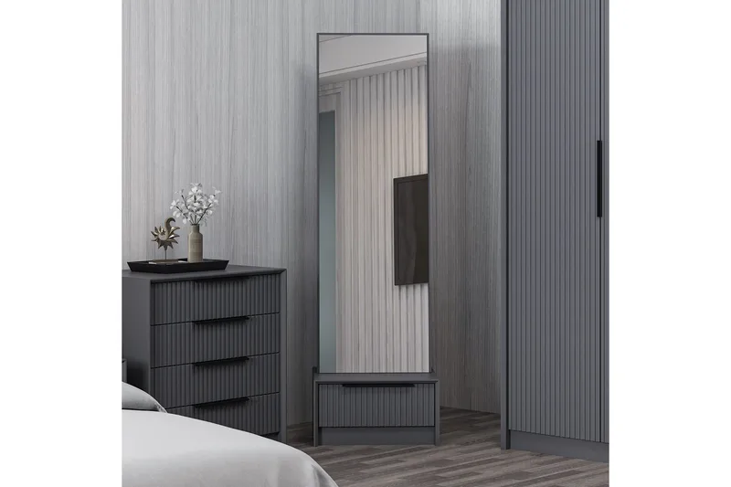 Fruitland Sminkebord 54 cm - Antrasitt - Møbler - Bord - Sminkebord & toalettbord