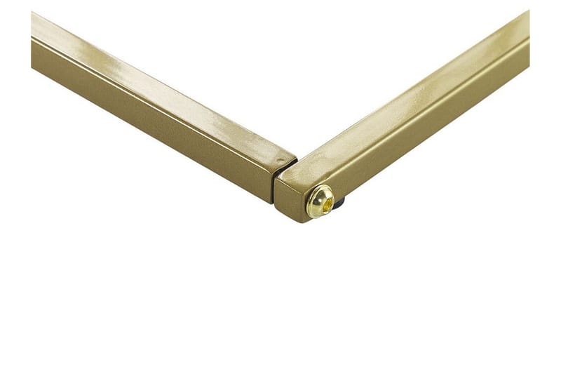 Fuller Rektangulært Sofabord 30 cm i Marmor med Metallstativ - Hvit - Møbler - Bord - Marmorbord