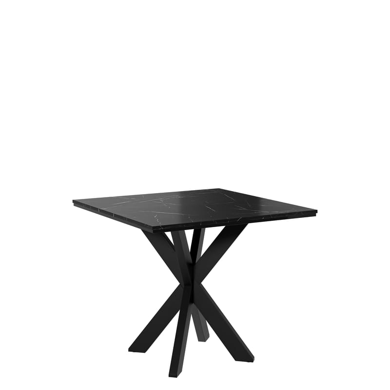 Fynrel Spisebord 90 cm Kvadratisk - Svart - Møbler - Bord - Spisebord & kjøkkenbord