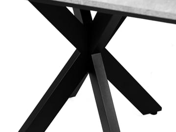 Fynrel Spisebord 90 cm Kvadratisk - Svart/Hvit - Møbler - Bord - Spisebord & kjøkkenbord