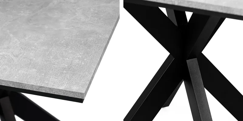 Fynrel Spisebord 90 cm Kvadratisk - Svart/Hvit - Møbler - Bord - Spisebord & kjøkkenbord