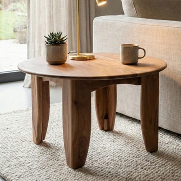 Fynricon sofabord 60 cm rundt - Varm brun - Møbler - Bord - Sofabord & salongbord