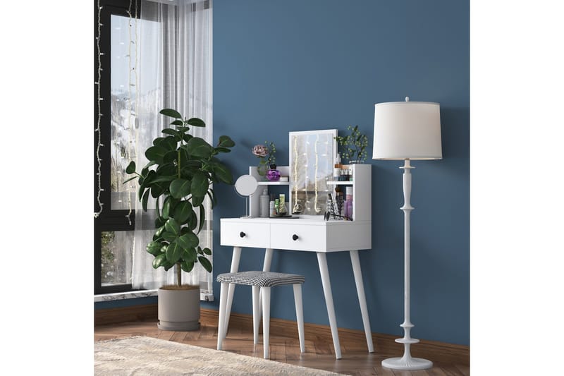 Fyodor Sminkebord 97,8 cm - Hvit - Møbler - Bord - Sminkebord & toalettbord