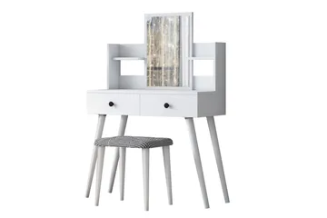 Fyodor Sminkebord 97,8 cm - Hvit - Møbler - Bord - Sminkebord & toalettbord