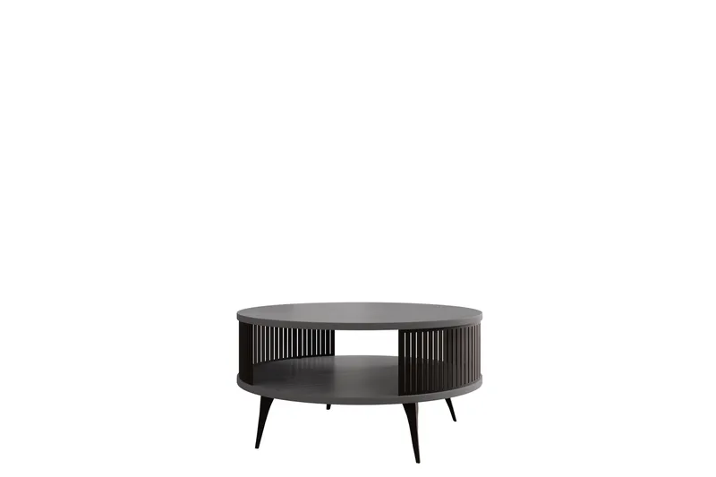 Galia Sofabord 75 cm, Svart/Lys grå